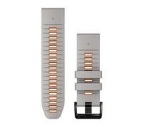 Cinturino Originale Garmin per epix 2 Pro, 26mm, QuickFit, Silicone, Fog Gray & Ember Orange