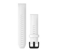 Cinturino Originale Garmin, 20mm, QuickFit, Silicone, White & Black