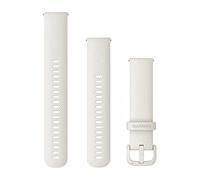 Cinturino Originale Garmin per le serie Venu, Venu Sq, Venu Sq 2, Forerunner 55, 245, 645, vivoactive 3, vivomove 3, Style, Luxe, Sport e Approach S12, S40, S42, 20mm, Sgancio rapido, Silicone, Ivory