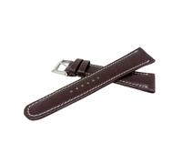 Cinturino Orologio Crono IN Pelle Da Vitello Marrone Con Ricamo Blanche-Dispo