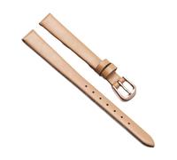Cinturino Orologio da donna in pelle con cinturino universale di piccole dimensioni con fibbia ad ardiglione rossa 6/7/8/9/10mm, Champagne oro rosa, 8 mm