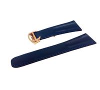 Cinturino Orologio IN 17mm Pelle Da Vitello Blu Con Cappio Originali