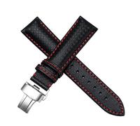 Cinturino Orologio In Pelle 21mm Nero Per INVICTA MENS 1517 I FORCE