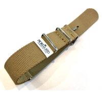 Cinturino Orologio MORELLATO Tessuto NYLON militare marrone chiaro 18 20 22