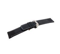 Cinturino Orologio Nero di Pelle Opaco Con Moda Blanche-Disponible IN 22mm
