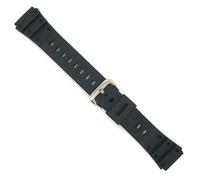 Cinturino orologio nero in gomma resina compatibile con Casio G-shock DBW320, MD501, TGW100, WL10 Rif. 127F1A 20mm