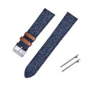 Cinturino orologio nylon pelle vintage verde marrone kaki blu 18mm 20mm 22mm