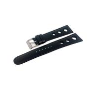 Cinturino Orologio Paio di Solette Pelle Vitello Nero, Disponibile 18 A 28mm