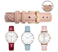 Cinturino orologio pelle per Swarovski Fossil DW verde acqua 12-14-15-16-18-20mm