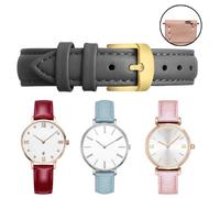 Cinturino orologio pelle per Swarovski Fossil DW verde acqua 12-14-15-16-18-20mm