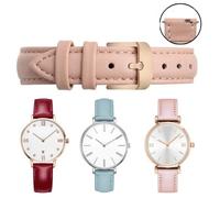 Cinturino orologio pelle per Swarovski Fossil DW verde acqua 12-14-15-16-18-20mm