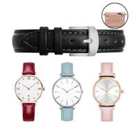 Cinturino orologio pelle per Swarovski Fossil DW verde acqua 12-14-15-16-18-20mm