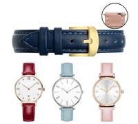 Cinturino orologio pelle per Swarovski Fossil DW verde acqua 12-14-15-16-18-20mm