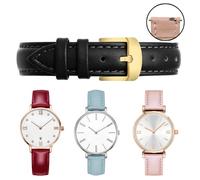 Cinturino orologio pelle per Swarovski Fossil DW verde acqua 12-14-15-16-18-20mm