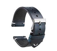 Cinturino orologio pelle vintage retrò verde blu marrone nero 18mm 20mm 22mm