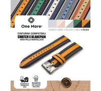 Cinturino pelle martellata compatibile Swatch X Blancpain Fifty Fathoms 22mm