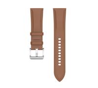 Cinturino pelle per Galaxy Watch 3 45mm Huawei Watch GT3 GT2 46mm marrone chiaro