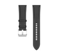 Cinturino pelle per Galaxy Watch 3 45mm Huawei Watch GT3 GT2 46mm nero