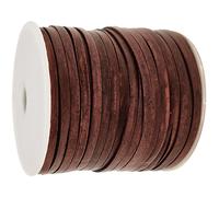 Cinturino Pelle Piatto 4 MM X 1 Cintura Colore: Antico Braun Lunghezza a Scelta