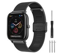 Cinturino per Amazfit GTS, 20mm in Acciaio Inossidabile e Metallo, per GTS 4 Mini, GTS 4, GTS 2 Mini, GTS 2, GTS 3, Amazfit Bip, Bip U, Bip U Pro, Bip 3, Bip 3 Pro,Amazfit GTR Mini