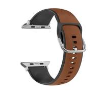 Cinturino per Apple Watch Beline in silico pelle marrone-nero