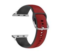 Cinturino per Apple Watch Beline in silico pelle rosso-nero