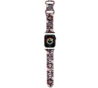 Cinturino per Apple Watch da 38 mm Hello Kitty in silicone rosa con graffiti