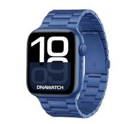 Cinturino per Apple Watch PERSONALIZZABILE CON INCISIONE LASER in Acciaio Inox Serie 11/10/9/8/7/6/5/4/3/2/1/SE/ULTRA (Blu, Serie 9/8/7/6/5/4/3/2/1 38/40/41 mm)