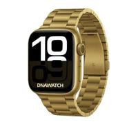 Cinturino per Apple Watch PERSONALIZZABILE CON INCISIONE LASER in Acciaio Inox Serie 11/10/9/8/7/6/5/4/3/2/1/SE/ULTRA (Oro, Serie 11/10 42 mm)