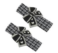 Cinturino per auto nero e bianco, coprisedile 23,5 cm, 2 pezzi