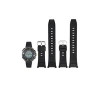INF 1 cinturino nero e argento per Casio PRG-130Y PAW PRW-1500, in TPU, 13,5 x 7 cm, con attrezzi