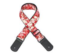 Cinturino per chitarra in fiore di ciliegio di supporto e confortevole per tutti