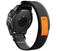 Cinturino per Garmin Fenix 6x/5x/7x/7x Pro/6x Pro/5x Plus, Quickfit 26mm per Garmin Fenix 8 51mm/3/3 HR, Nylon Cinturino per Instinct 2X, Descent Mk1/Mk2/Mk3, Epix Pro 51mm(Nero Grigio)
