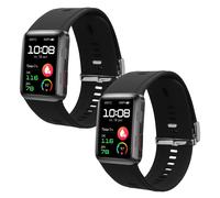 kwmobile Cinturino TPU Silicone con Fibbia Compatibile con Huawei Watch D Cinturino - Cinturini 14-22 cm Nero