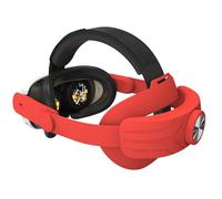 Cinturino per la testa Elite per cuffie Meta 3S VR con design regolabile per maggiore comfort e stabilità durante il gioco per sessioni (rosso)
