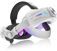Cinturino per la Testa fascia con Batteria per meta Quest 3S bianco luci RGB