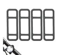 Cinturino per luce della bicicletta, in silicone, lunghezza 67-100 mm, supporto per fanale posteriore, corda fissa per registratore, elastica per manubrio, 3 fori da 67 mm, Consulte la