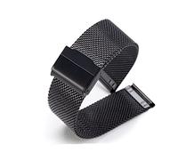 Cinturino per orologi ad anello milanese da 20 mm banda di orologi per orologio in acciaio inossidabile in acciaio inossidabile da 20 mm cinghia di orologio larghezza (colore: argento, dimensione: