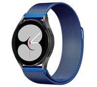 Cinturino per orologio a sgancio rapido da 20 mm 22 mm, cinturino in maglia milanese in metallo, chiusura magnetica regolabile, cinturino in maglia milanese in metallo (Color : Blue, Size : 18mm)
