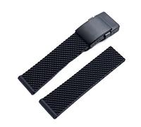 Cinturino per orologio Breitling in morbida gomma siliconica 22 mm 24 mm cinturino per orologio Navitimer/Avenger/Superocean, 22mm, A