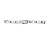 Cinturino per Orologio, Cinturino per Orologio in Acciaio Inossidabile Regolabile in Argento, Sostituzione con Fibbia a Doppia Chiusura Pieghevole a Sgancio Rapido, Cinturino per Cinturino in(16mm)