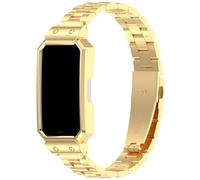 Cinturino per orologio compatibile con Huawei Band10/Band9/Band8, cinturino in acciaio inossidabile massiccio di alta qualità per donna, Standard, Acciaio inossidabile, Nessuna pietra preziosa