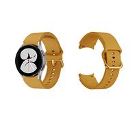 Cinturino per Orologio Compatibile per Samsung Galaxy Watch 5 Pro 40MM 44MM 45MM SM-R900 SM-R910 SM-R925, Cinturino di Ricambio in Silicone (Giallo)