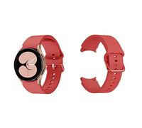 Cinturino per Orologio Compatibile per Samsung Galaxy Watch 5 Pro 40MM 44MM 45MM SM-R900 SM-R910 SM-R925, Cinturino di Ricambio in Silicone (Rosso)