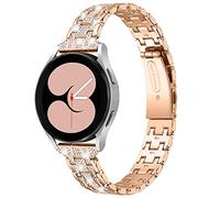 Cinturino per orologio da 20 mm con strass, compatibile con Garmin Vivoactive 6 5/Forerunner 570 42 mm, cinturino in metallo per orologi da 20 mm, Misura unica, Acciaio inossidabile, Nessuna pietra