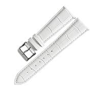 Cinturino per orologio da donna in vera pelle 12/14/16/17/18/19/20/22mm Cinturino per orologio da donna, Bianco, 16mm