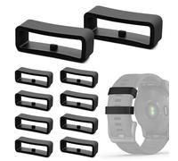 Cinturino per orologio da polso, 22 mm, per Garmin Fenix, 10 pezzi, cinturino in silicone per Garmin Fenix 5/6/7 per Forerunner 255/265/945/955/965, compatibile con cinturino da 22 mm, colore nero