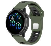 Cinturino per orologio Garmin Vivoactive 6/5/3, 20 mm, in morbido silicone, a sgancio rapido, elastico, di ricambio, adatto per Garmin /Active5/Approach S50/venu SQ2 da donna e uomo (verde oliva nero)