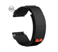 CINTURINO INF Fenix 8 7X Pro 5X 6X - in nylon regolabile, compatibile con Garmin, traspirante Nero,
