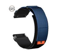 Cinturino per orologio in nylon da 22 mm per Garmin Fenix 8/7X Pro/5X 6X Blue